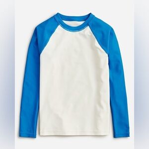 NWT Crewcuts Kids' baseball rash guard with UPF 50+